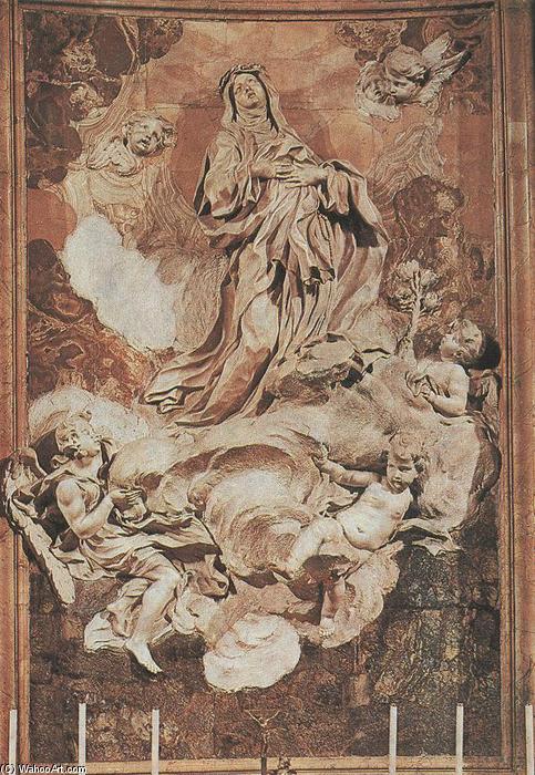 WikiOO.org - Encyclopedia of Fine Arts - Målning, konstverk Melchiore Caffa - Ecstasy of St Catherine