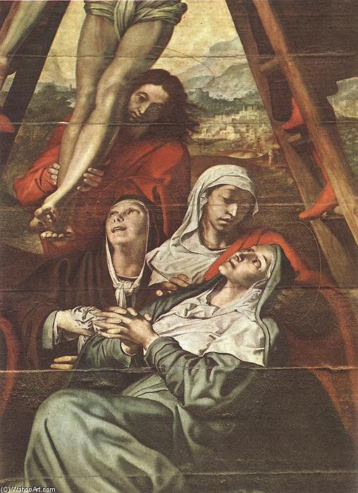 Wikioo.org - The Encyclopedia of Fine Arts - Painting, Artwork by Pedro De Campaña - Descent from the Cross (detail)