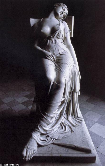 WikiOO.org - Encyclopedia of Fine Arts - Lukisan, Artwork Damián Campeny Y Estany - The Dying Lucretia