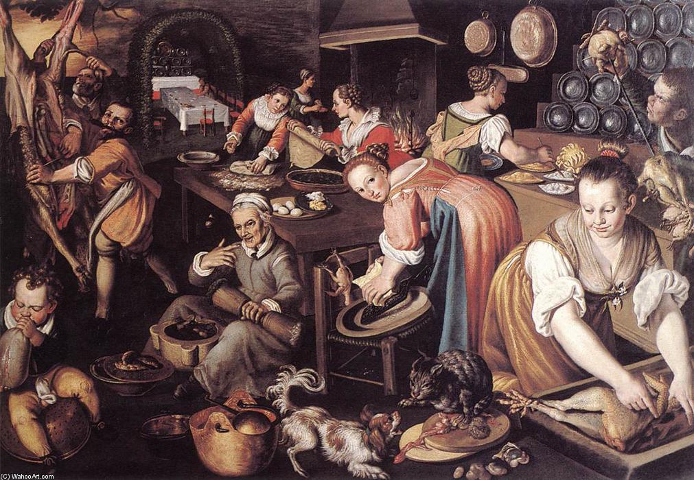 Wikioo.org - The Encyclopedia of Fine Arts - Painting, Artwork by Vincenzo Campi - Kitchen