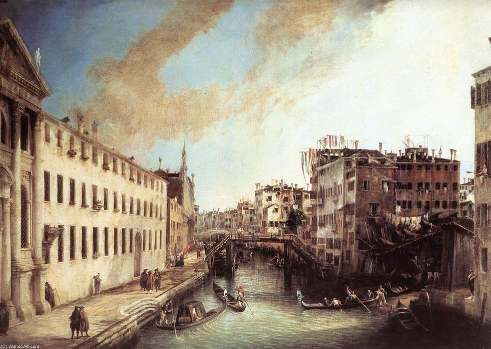 WikiOO.org - Encyclopedia of Fine Arts - Maľba, Artwork Giovanni Antonio Canal (Canaletto) - Rio dei Mendicanti