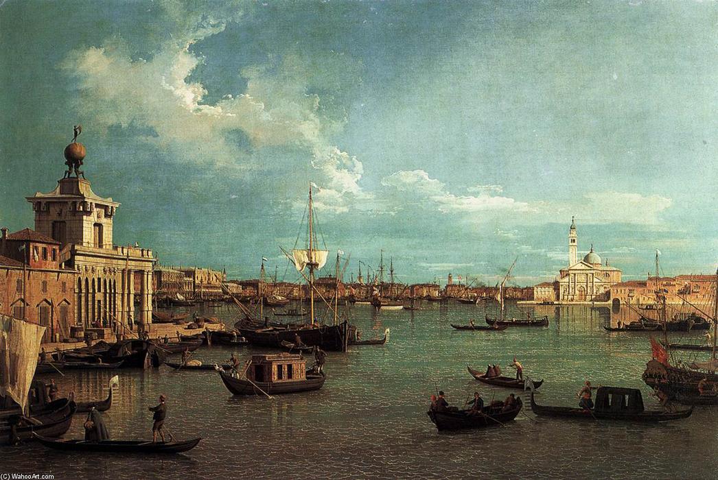Wikioo.org - The Encyclopedia of Fine Arts - Painting, Artwork by Giovanni Antonio Canal (Canaletto) - Venice: The Bacino from the Giudecca