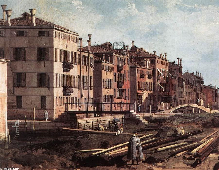 WikiOO.org - Encyclopedia of Fine Arts - Maľba, Artwork Giovanni Antonio Canal (Canaletto) - View of San Giuseppe di Castello (detail)
