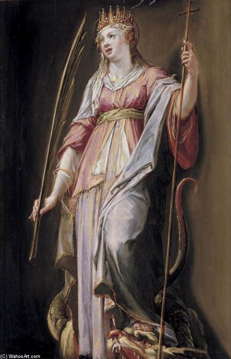 Wikioo.org - Encyklopedia Sztuk Pięknych - Malarstwo, Grafika Peter Candid (Peter De Witte) - St Margaret of Antioch