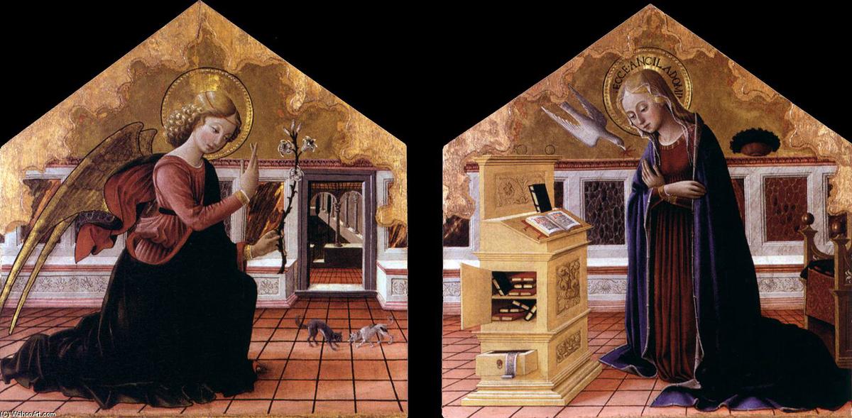 Wikioo.org - The Encyclopedia of Fine Arts - Painting, Artwork by Bartolomeo Caporali - Annunciation