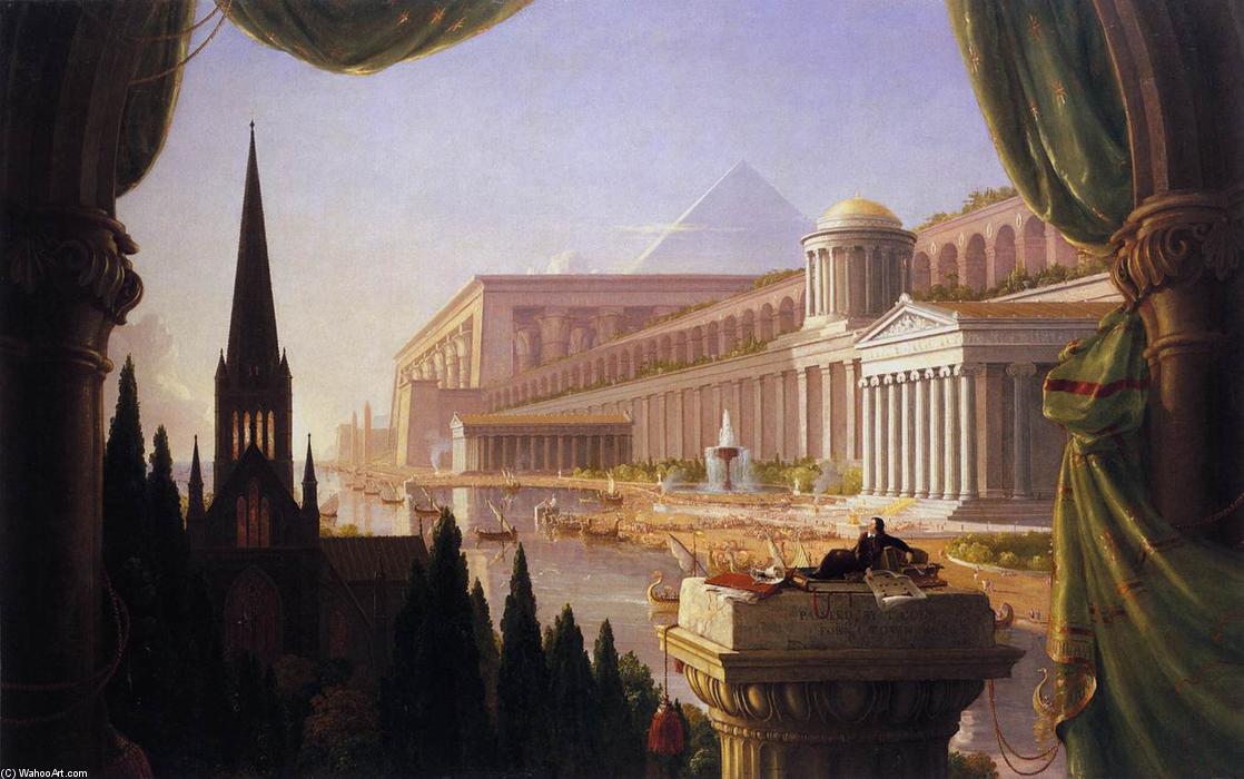 Wikioo.org - The Encyclopedia of Fine Arts - Painting, Artwork by Thomas Cole - The Architect's Dream