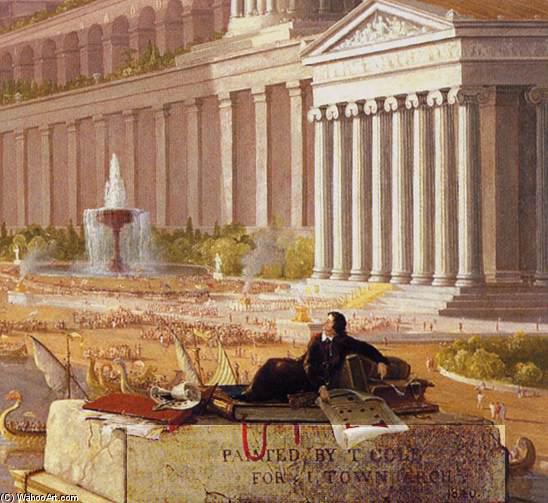 Wikioo.org - The Encyclopedia of Fine Arts - Painting, Artwork by Thomas Cole - The Architect's Dream (detail)