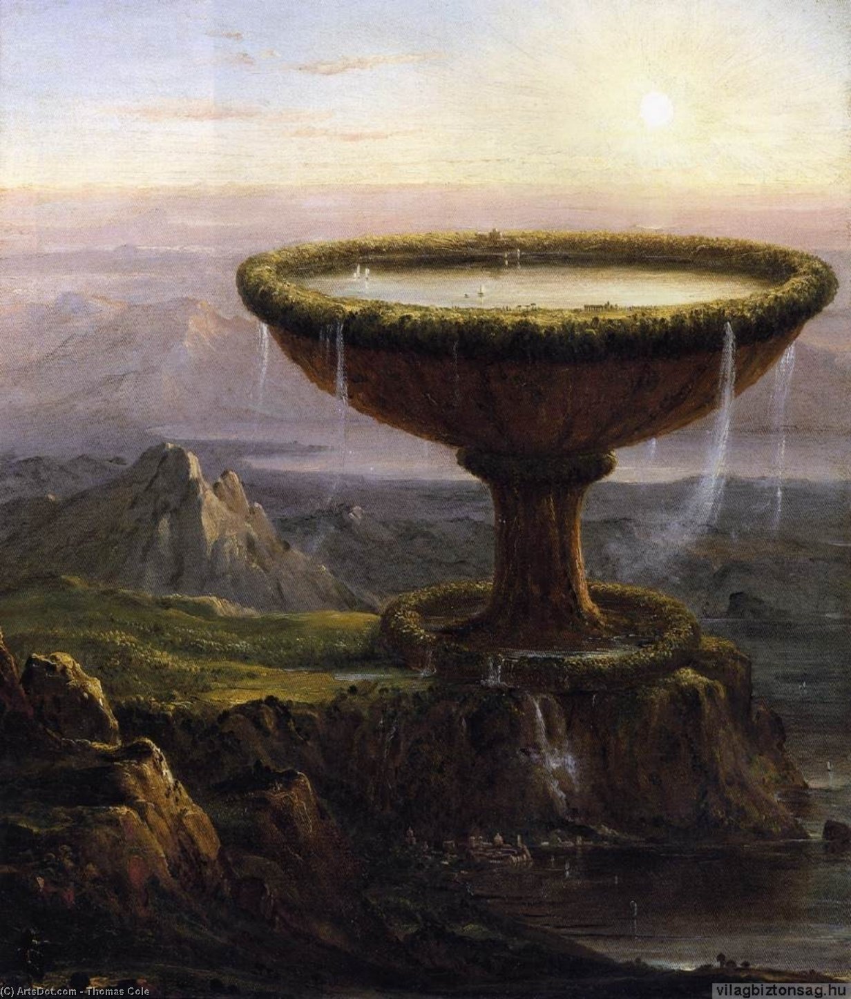 Wikioo.org - The Encyclopedia of Fine Arts - Painting, Artwork by Thomas Cole - The Titan's Goblet