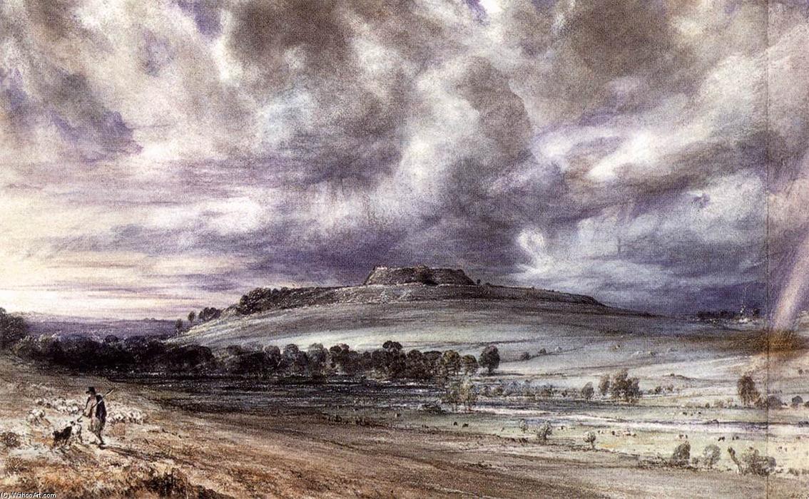 Wikioo.org - Encyklopedia Sztuk Pięknych - Malarstwo, Grafika John Constable - Old Sarum