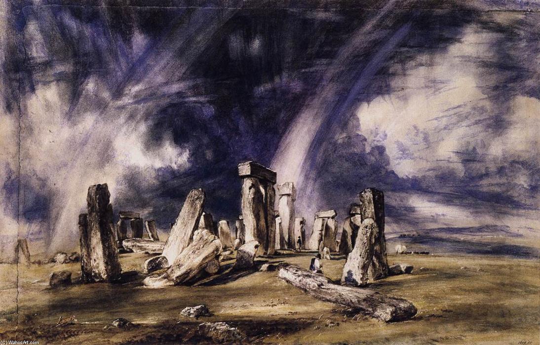 WikiOO.org - Encyclopedia of Fine Arts - Lukisan, Artwork John Constable - Stonehenge