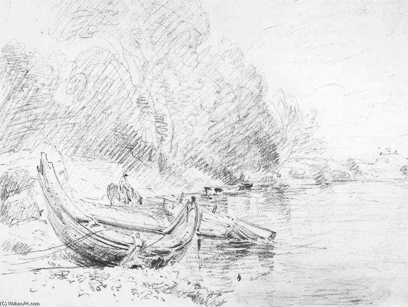 WikiOO.org - Enciklopedija likovnih umjetnosti - Slikarstvo, umjetnička djela John Constable - View on the River Severn at Worcester