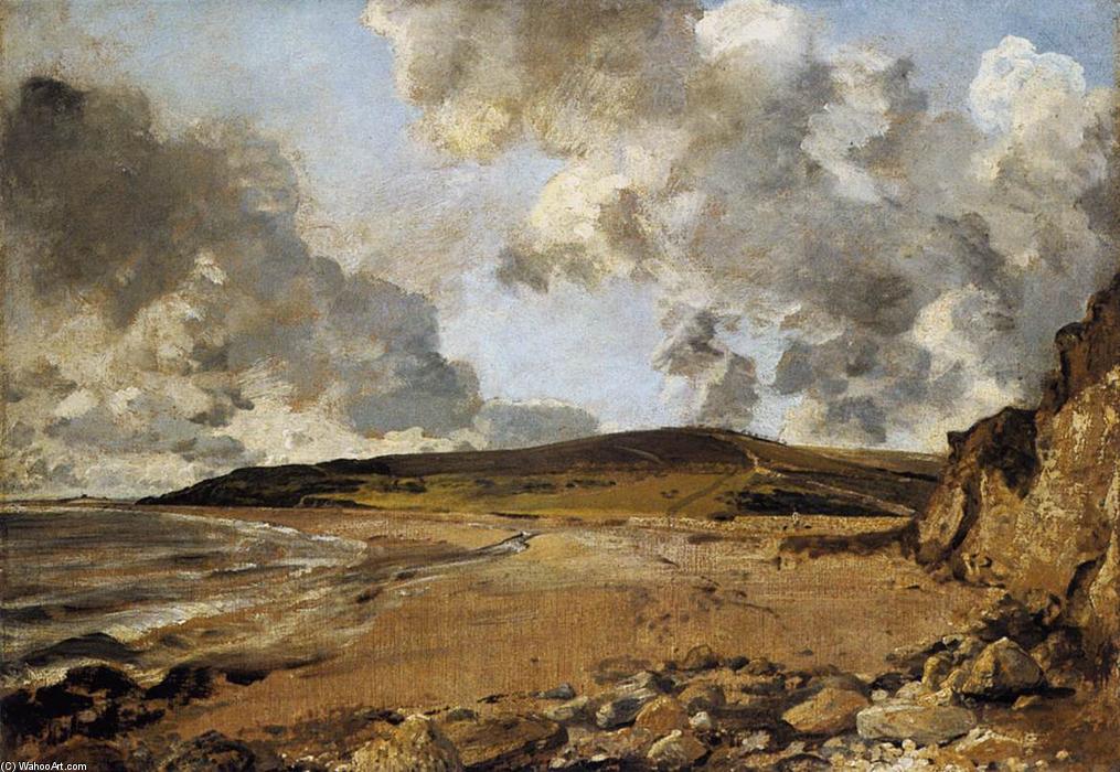 Wikioo.org - สารานุกรมวิจิตรศิลป์ - จิตรกรรม John Constable - Weymouth Bay, with Jordan Hill