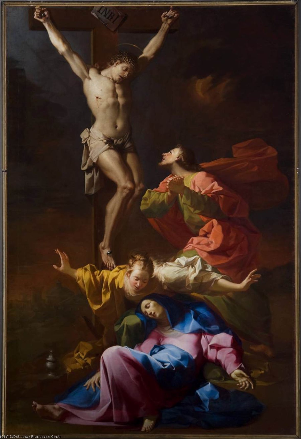 WikiOO.org - Enciclopedia of Fine Arts - Pictura, lucrări de artă Francesco Conti - Crucifixion