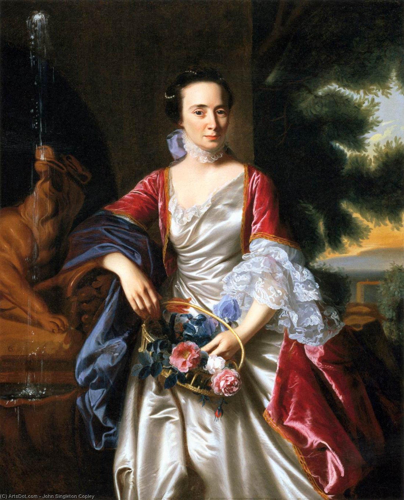 WikiOO.org - אנציקלופדיה לאמנויות יפות - ציור, יצירות אמנות John Singleton Copley - Portrait of Rebecca Boylston
