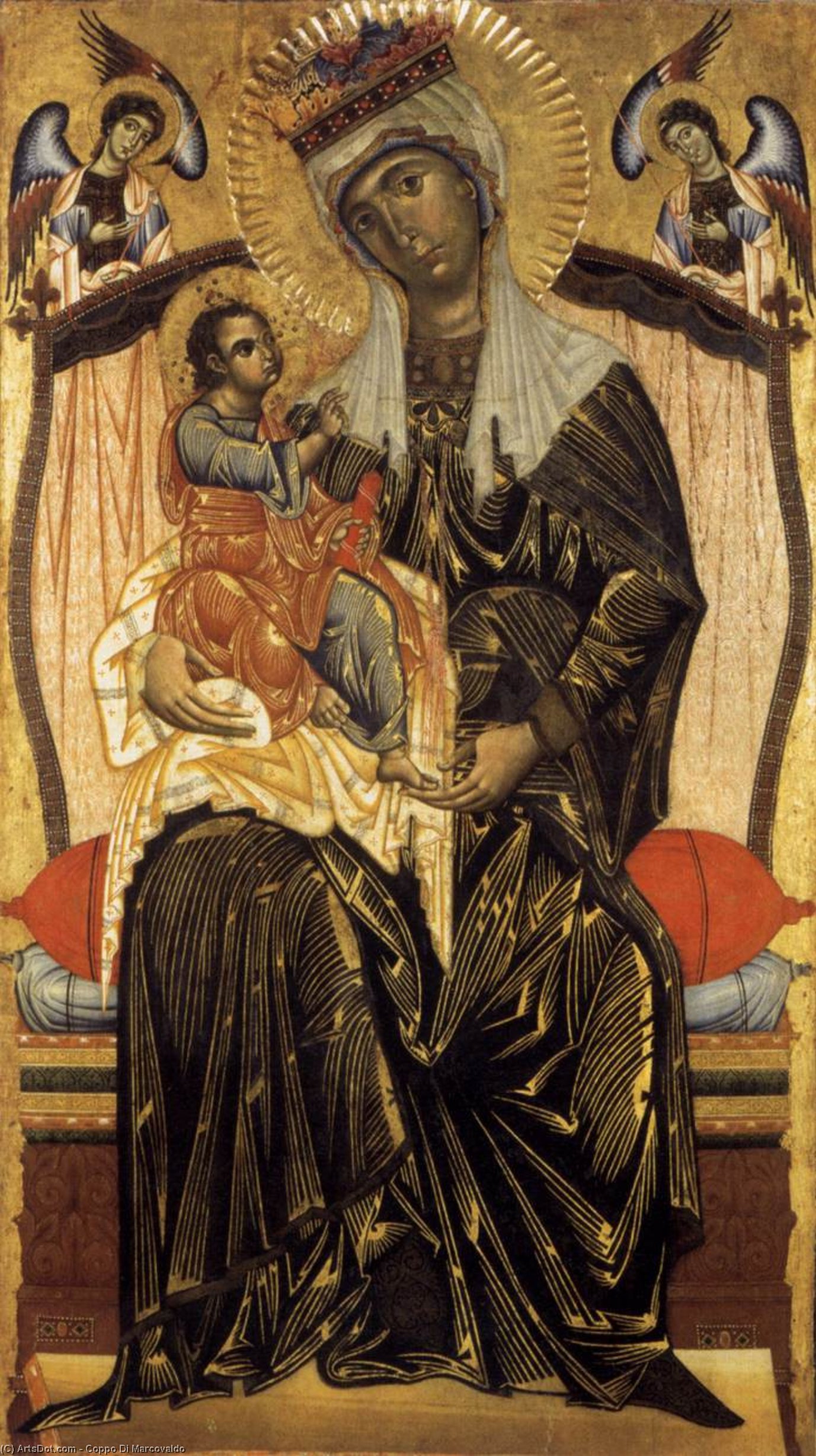 WikiOO.org - Encyclopedia of Fine Arts - Lukisan, Artwork Coppo Di Marcovaldo - Madonna and Child