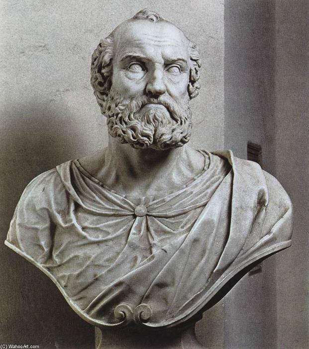 Wikioo.org - สารานุกรมวิจิตรศิลป์ - จิตรกรรม Nicolas Cordier - Bust of St Peter