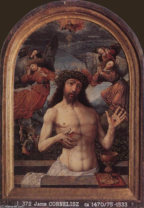 Wikioo.org - The Encyclopedia of Fine Arts - Painting, Artwork by Jacob Cornelisz Van Oostsanen - Man of Sorrows