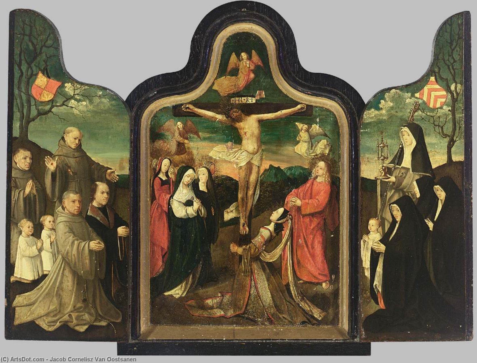 Wikioo.org – L'Enciclopedia delle Belle Arti - Pittura, Opere di Jacob Cornelisz Van Oostsanen - trittico