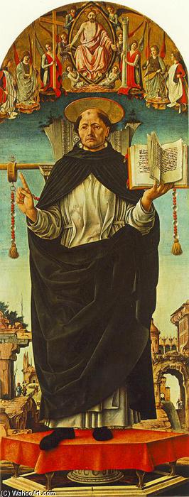 Wikioo.org - The Encyclopedia of Fine Arts - Painting, Artwork by Francesco Del Cossa - Griffoni Polyptych: St Vincent Ferrer
