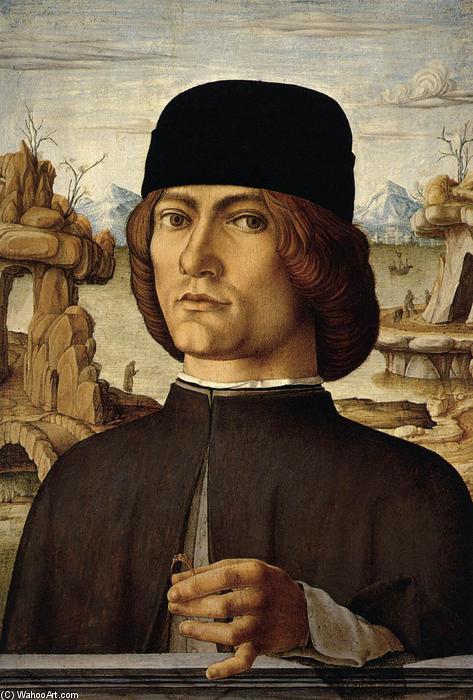 WikiOO.org - אנציקלופדיה לאמנויות יפות - ציור, יצירות אמנות Francesco Del Cossa - Portrait of a Man