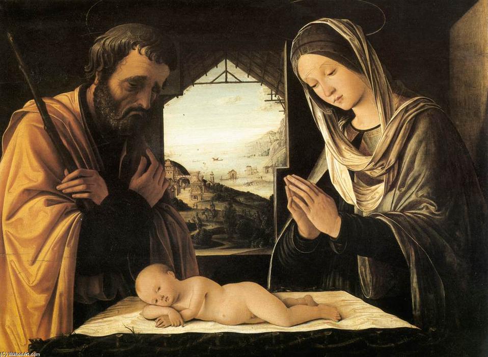 Wikioo.org - Die Enzyklopädie bildender Kunst - Malerei, Kunstwerk von Lorenzo Costa (The Elder) - Geburt Christi