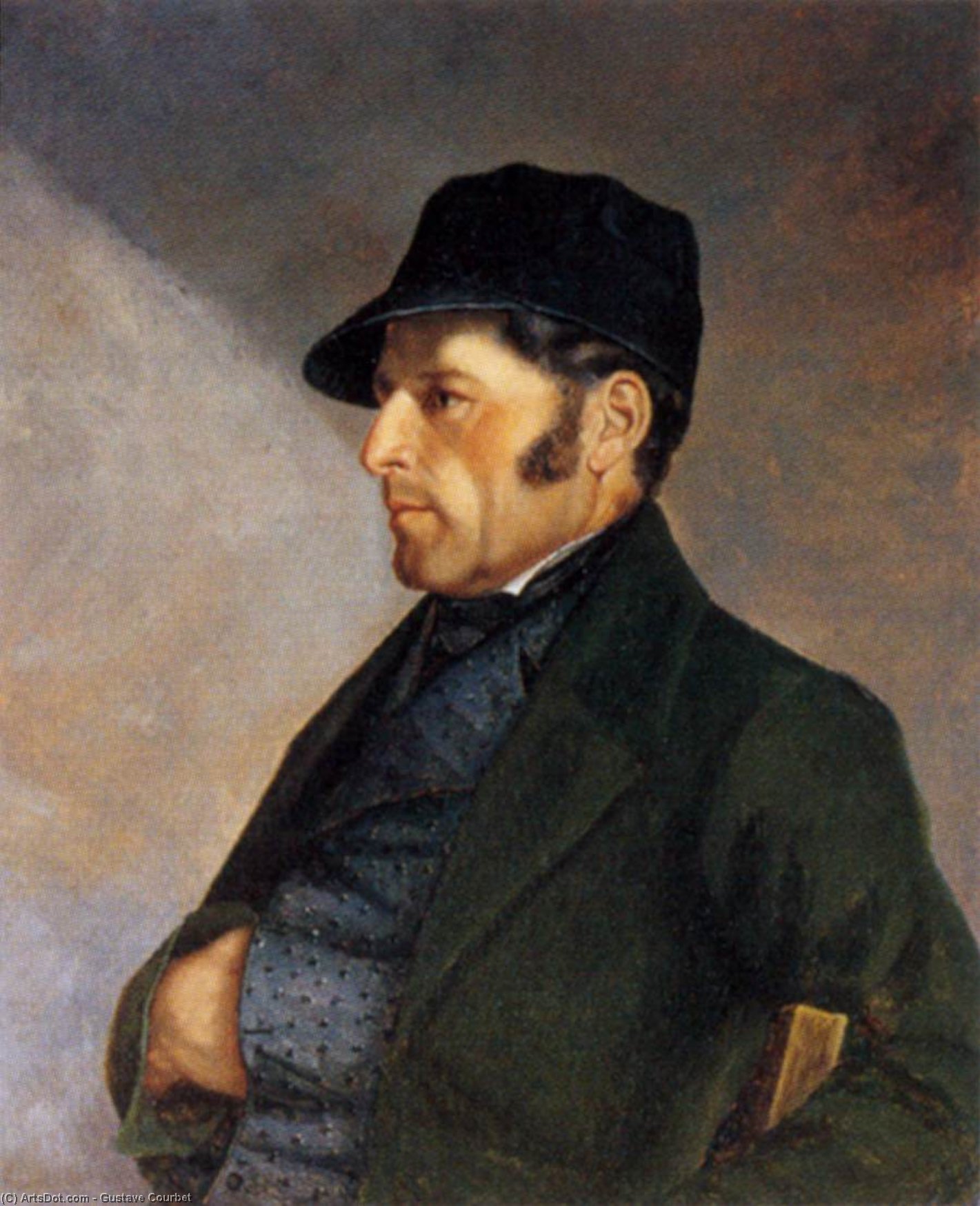 WikiOO.org - Encyclopedia of Fine Arts - Maľba, Artwork Gustave Courbet - Portrait of Régis Courbet