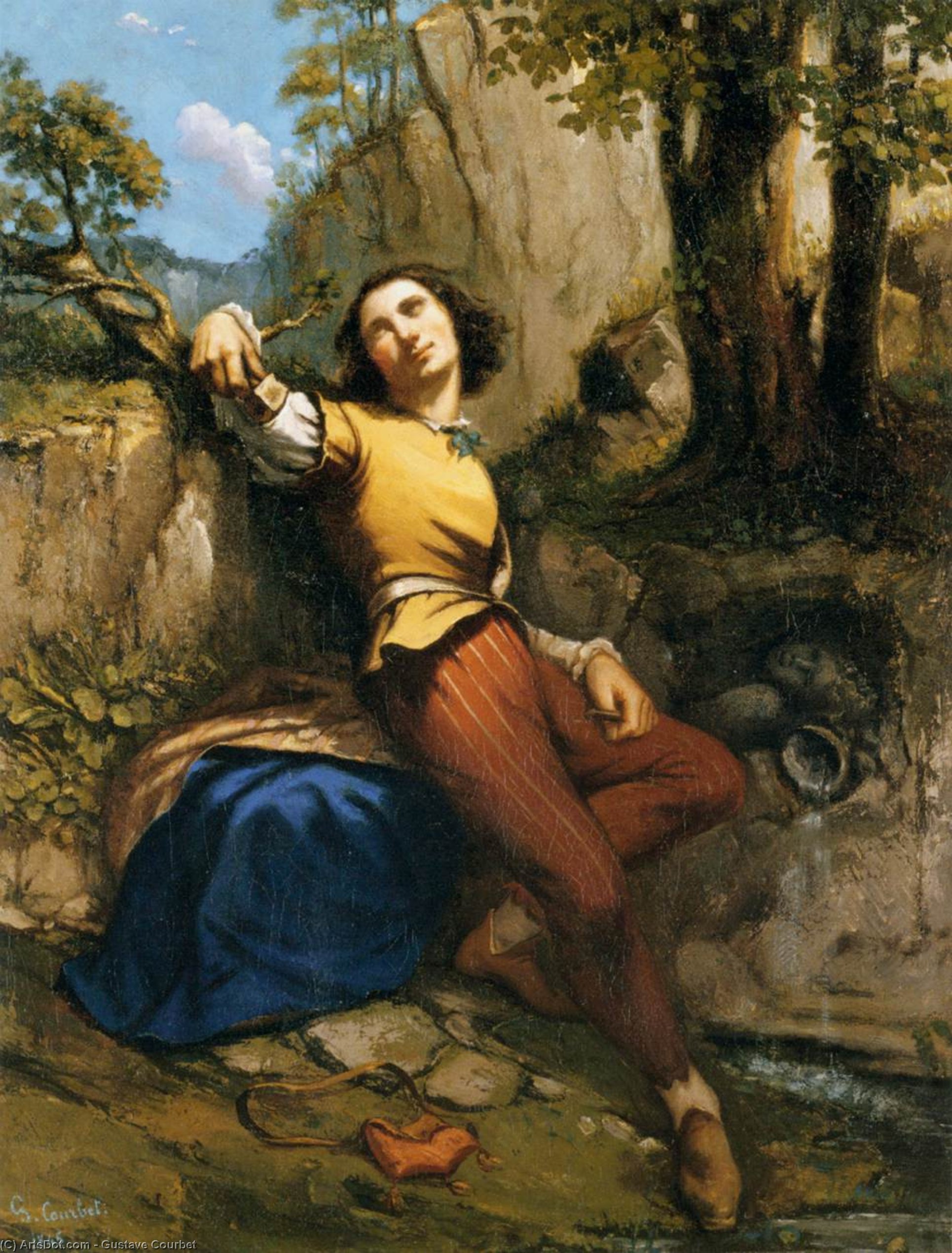 Wikioo.org - The Encyclopedia of Fine Arts - Painting, Artwork by Gustave Courbet - The Sculptor