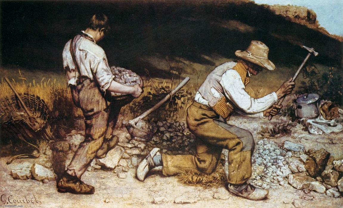 Wikioo.org - Bách khoa toàn thư về mỹ thuật - Vẽ tranh, Tác phẩm nghệ thuật Gustave Courbet - The Stonebreakers
