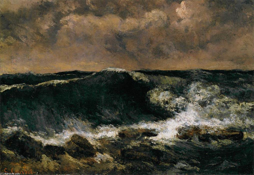 Wikioo.org - The Encyclopedia of Fine Arts - Painting, Artwork by Gustave Courbet - The Wave