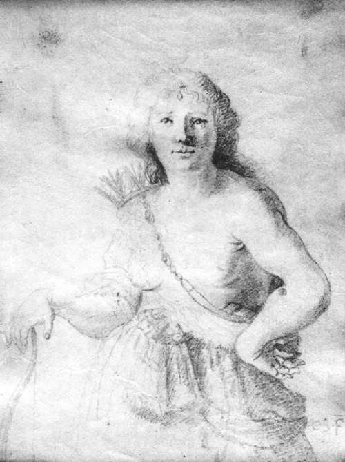 WikiOO.org - Encyclopedia of Fine Arts - Lukisan, Artwork Christiaen Van Couwenbergh - Diana