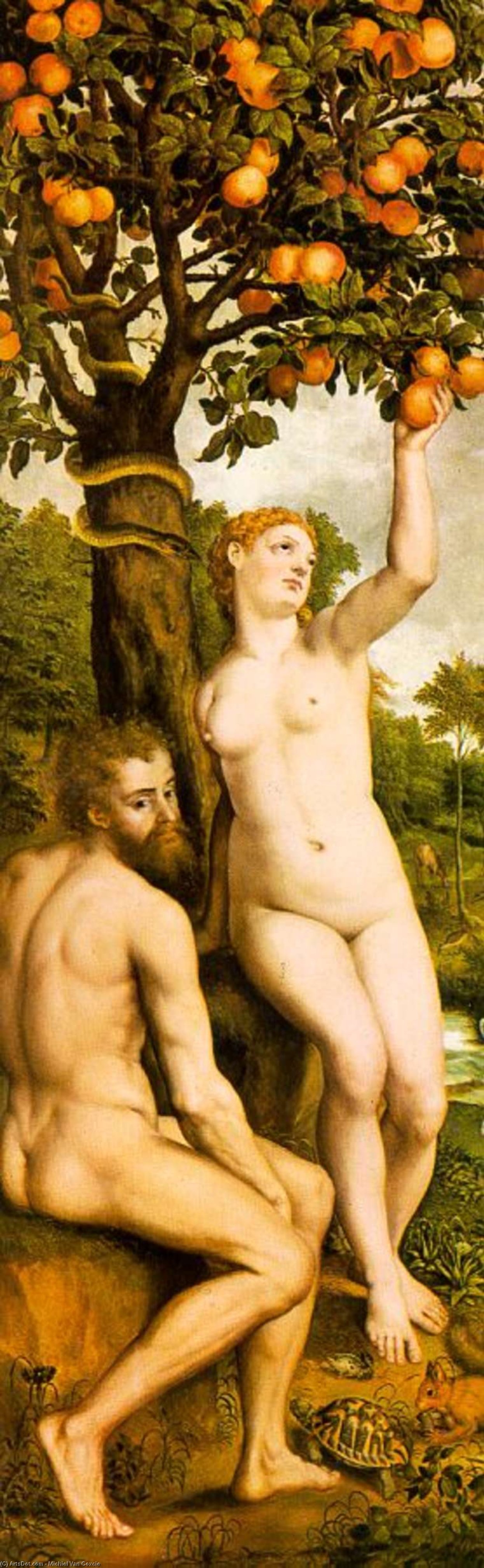 Wikioo.org – L'Encyclopédie des Beaux Arts - Peinture, Oeuvre de Michiel Van Coxcie - péché original
