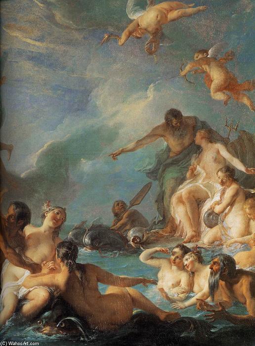 WikiOO.org - Encyclopedia of Fine Arts - Maleri, Artwork Noel Nicolas Coypel - The Rape of Europa (detail)