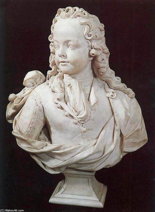 Wikioo.org - The Encyclopedia of Fine Arts - Painting, Artwork by Antoine Coysevox - Bust of Louis XV as a Child of Six