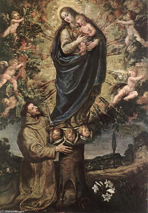 Wikioo.org - The Encyclopedia of Fine Arts - Painting, Artwork by Vicente Carducho - Vision of St Francis of Assisi