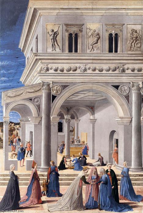 WikiOO.org - Enciklopedija dailės - Tapyba, meno kuriniai Fra Carnevale - The Birth of the Virgin