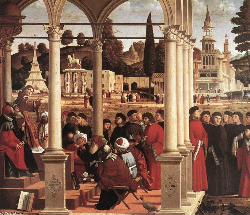 Wikioo.org - The Encyclopedia of Fine Arts - Painting, Artwork by Vittore Carpaccio - Disputation of St Stephen