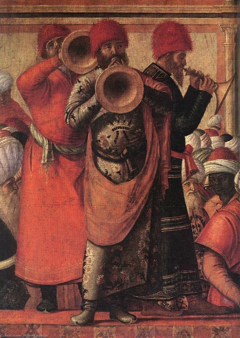Wikioo.org - The Encyclopedia of Fine Arts - Painting, Artwork by Vittore Carpaccio - The Baptism of the Selenites (detail)
