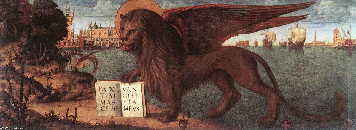 Wikioo.org - The Encyclopedia of Fine Arts - Painting, Artwork by Vittore Carpaccio - The Lion of St Mark