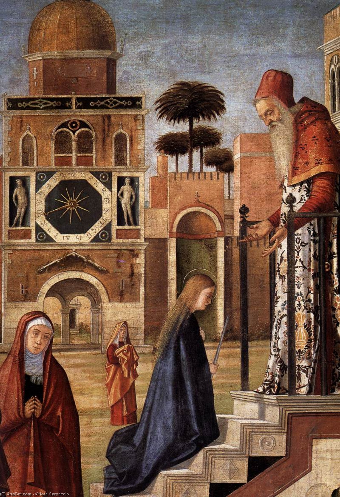 Wikioo.org - The Encyclopedia of Fine Arts - Painting, Artwork by Vittore Carpaccio - The Presentation of the Virgin (detail)