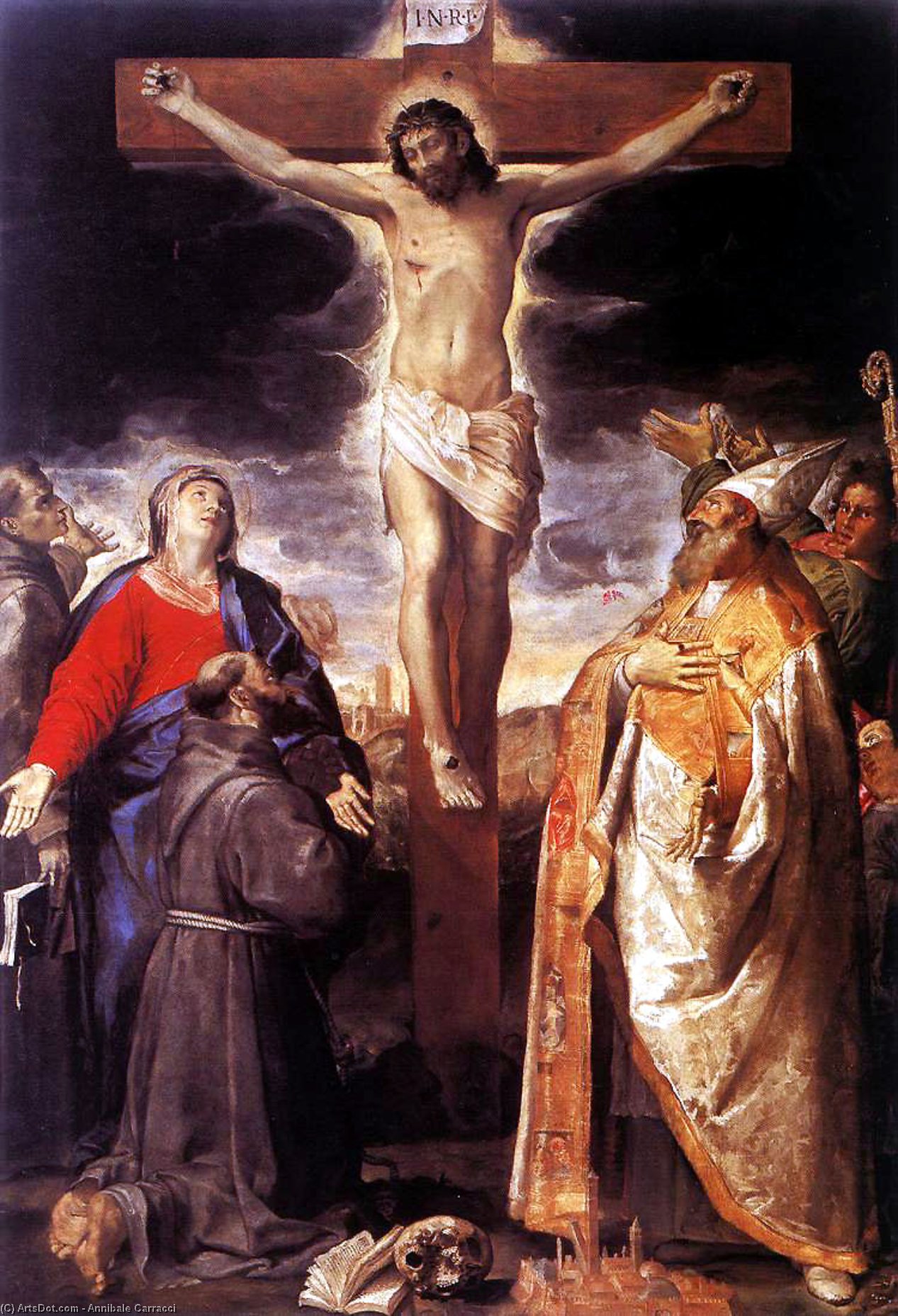 Wikioo.org - The Encyclopedia of Fine Arts - Painting, Artwork by Annibale Carracci - Crucifixion