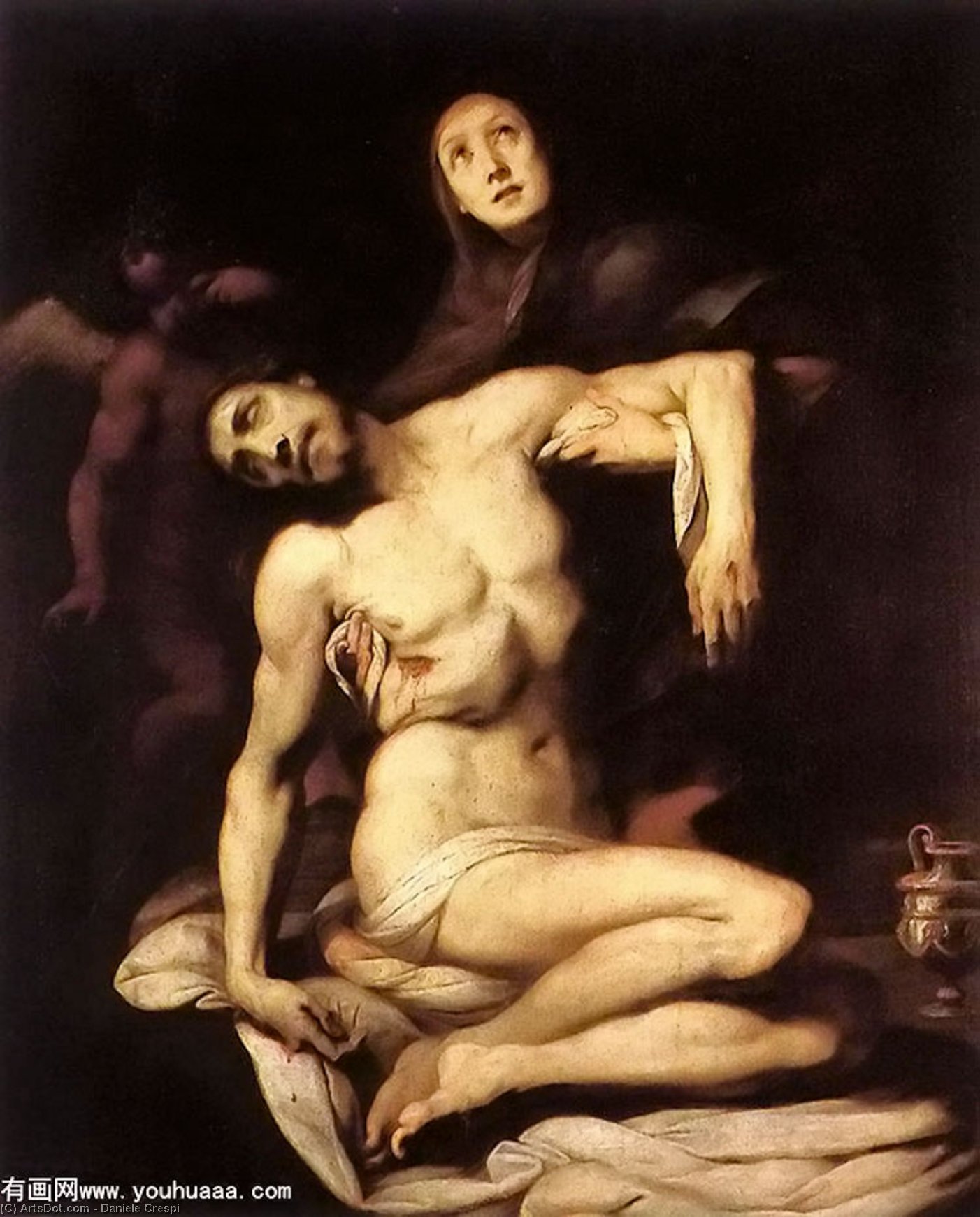 Wikioo.org - The Encyclopedia of Fine Arts - Painting, Artwork by Daniele Crespi - Pietà