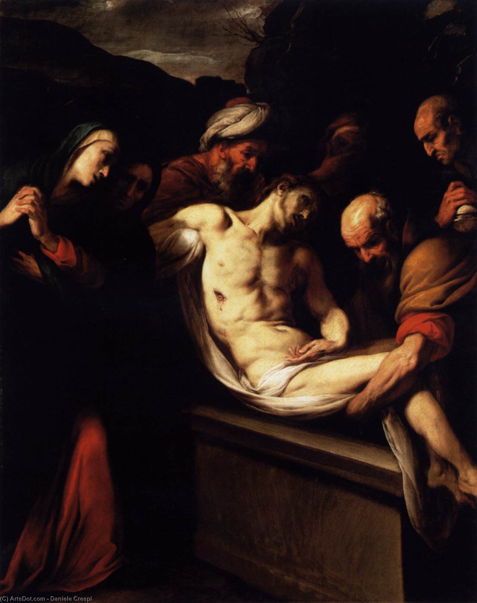Wikioo.org - The Encyclopedia of Fine Arts - Painting, Artwork by Daniele Crespi - The Entombment