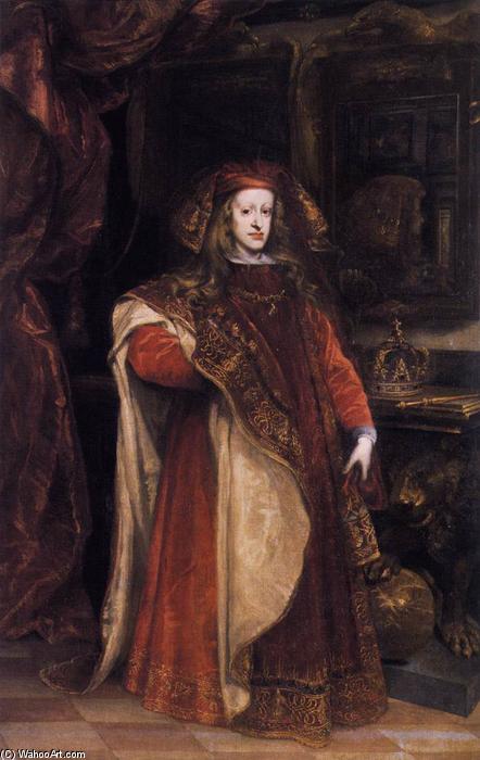 Wikioo.org - สารานุกรมวิจิตรศิลป์ - จิตรกรรม Juan Carreño De Miranda - Charles II as Grandmaster of the Golden Fleece
