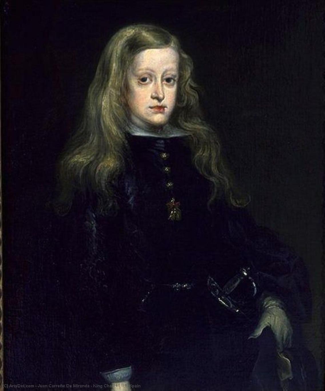 Wikioo.org - The Encyclopedia of Fine Arts - Painting, Artwork by Juan Carreño De Miranda - King Charles II of Spain