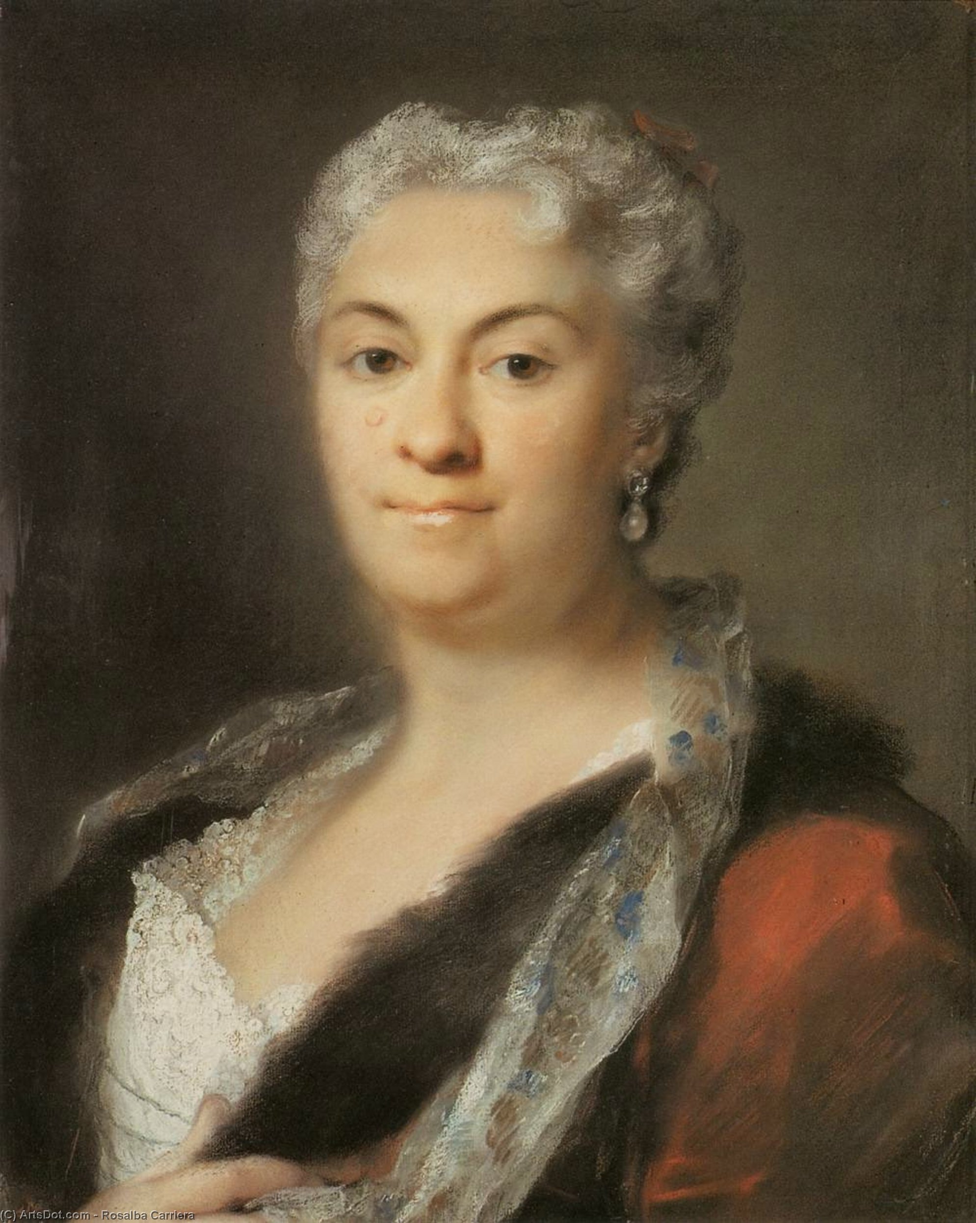 Wikioo.org - The Encyclopedia of Fine Arts - Painting, Artwork by Rosalba Carriera - Elderly Lady