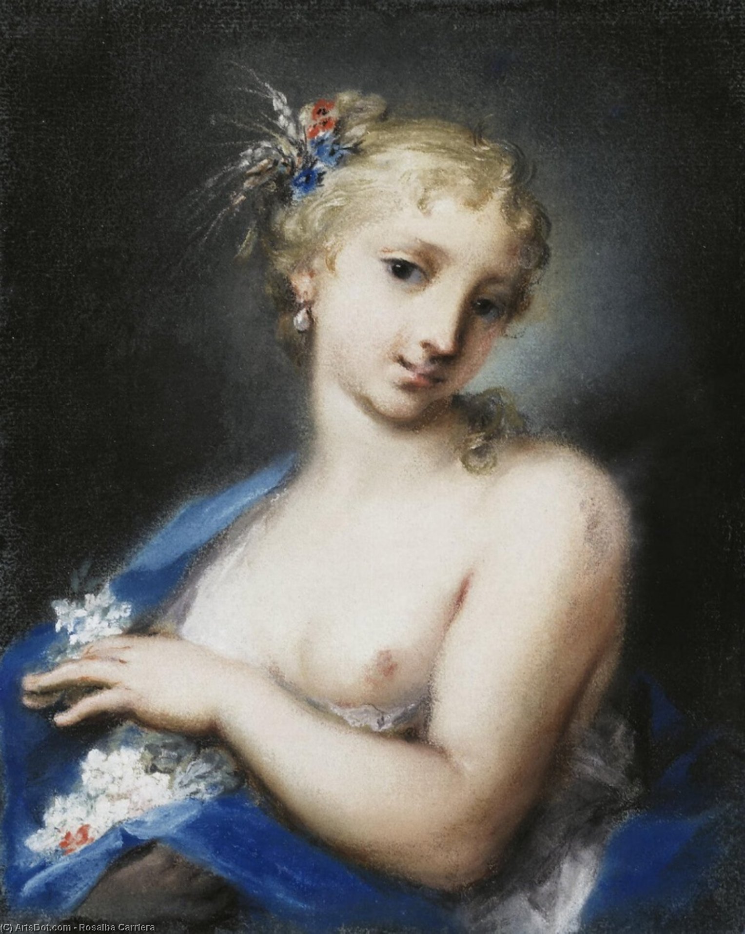 WikiOO.org - Encyclopedia of Fine Arts - Lukisan, Artwork Rosalba Carriera - Summer
