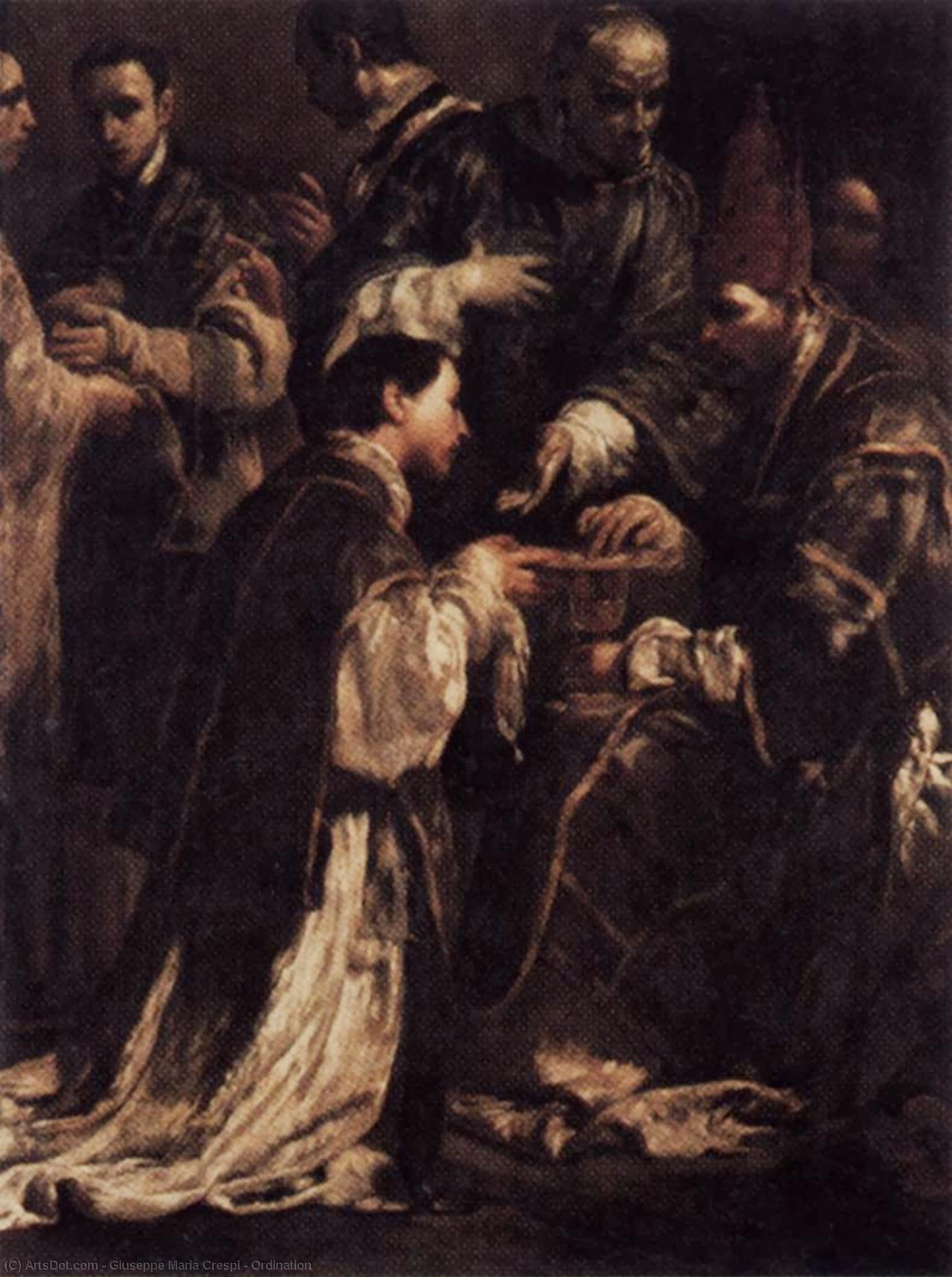 WikiOO.org - Encyclopedia of Fine Arts - Lukisan, Artwork Giuseppe Maria Crespi - Ordination