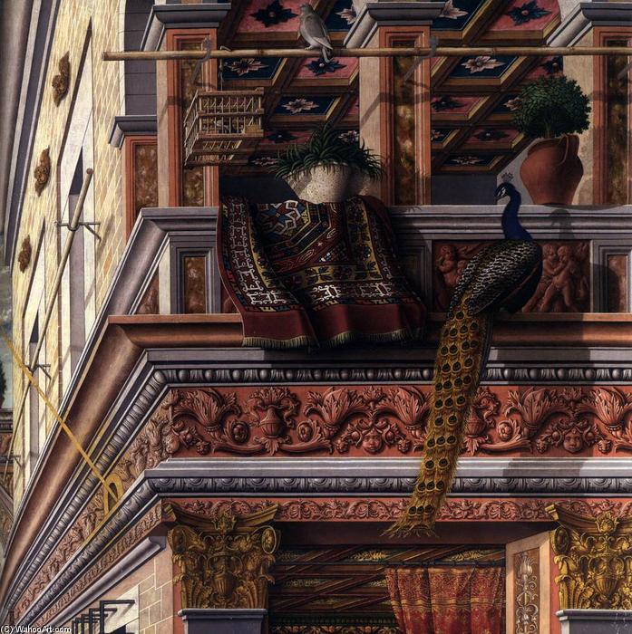 Wikioo.org - The Encyclopedia of Fine Arts - Painting, Artwork by Carlo Crivelli - Annunciation with St Emidius (detail)