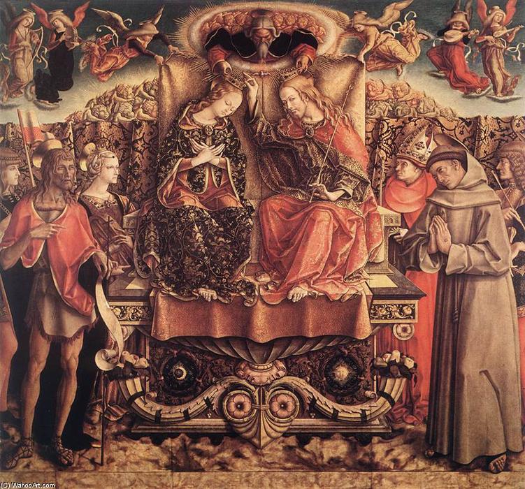WikiOO.org - Енциклопедия за изящни изкуства - Живопис, Произведения на изкуството Carlo Crivelli - Coronation of the Virgin