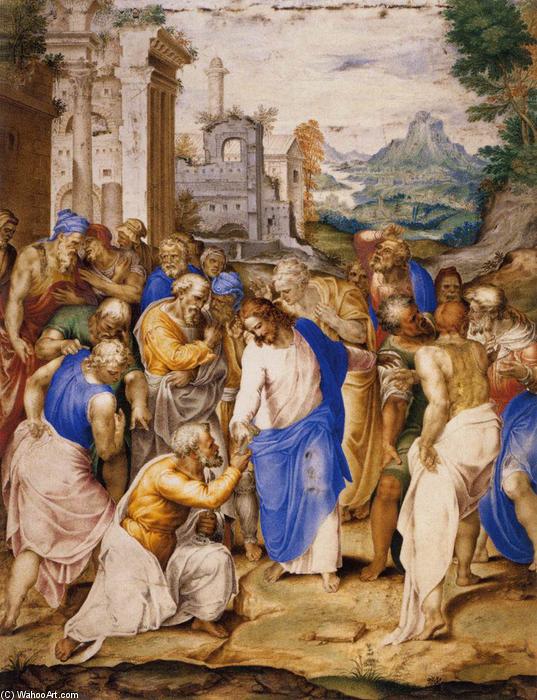 Wikoo.org - موسوعة الفنون الجميلة - اللوحة، العمل الفني Giovanni Battista Tiepolo - Christ Giving the Keys to St Peter